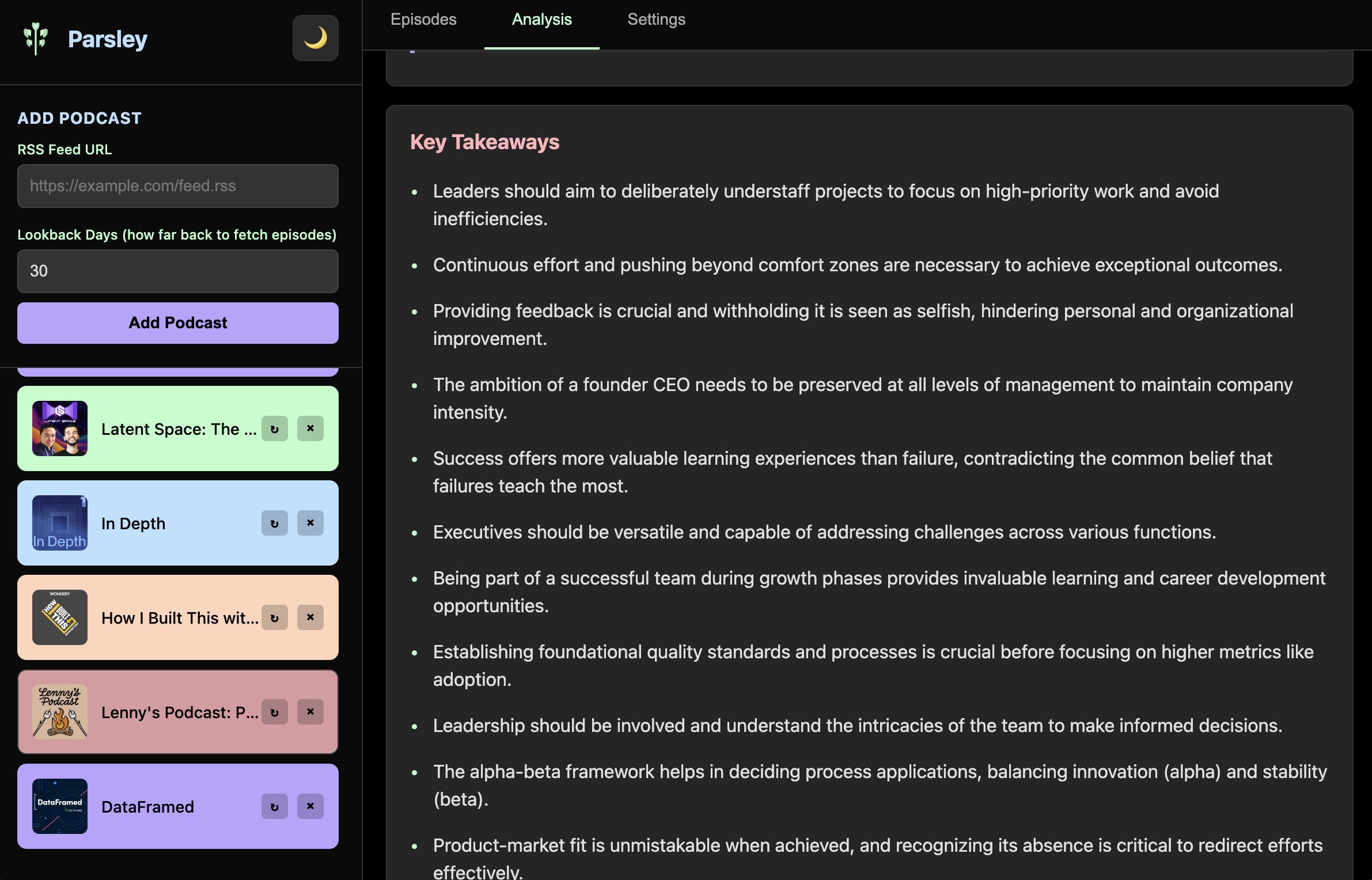 Parsley - Notable Quotes view